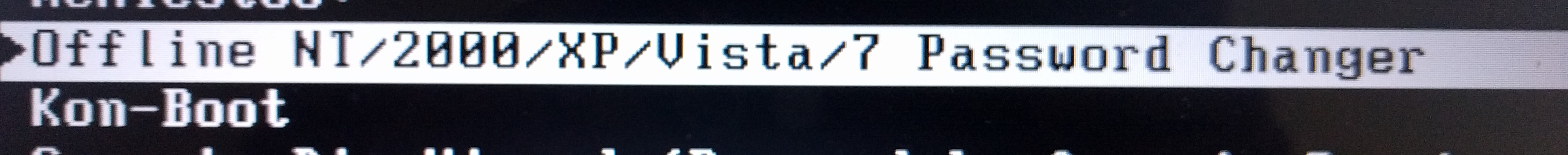 Screenshot of Password Resetting